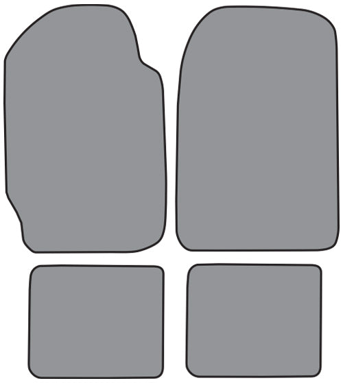 1986-1989 Mazda 323 Floor Mat 4pc Cutpile (MA643F, FM18R)