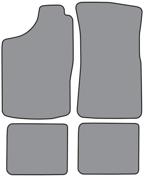 1987-1995 Nissan Pathfinder Floor Mat 4pc Cutpile (NI795F, FM18R)