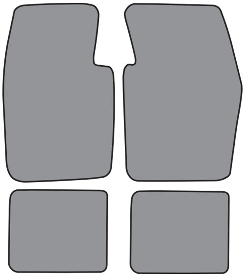 1974-1976 Plymouth Valiant Floor Mat 4pc Cutpile (FM692F, FM18R)