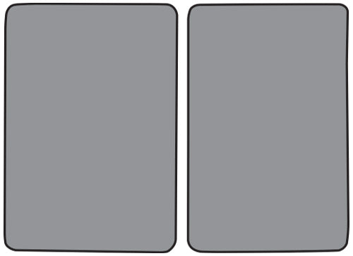 1992-1998 GMC C3500 Ext Cab Floor Mat 2pc Cutpile (FM48F)