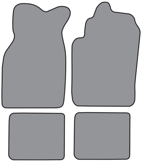 1984-1993 Dodge Daytona Floor Mat 4pc Cutpile (CR570F, FM18R)