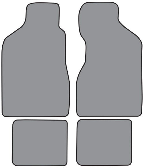 1980-1983 Toyota Corolla Floor Mat 4pc Cutpile (TO424F, FM18R)