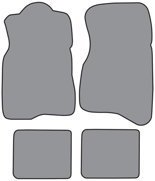 1990-1993 Volvo 240 Floor Mat 4pc Cutpile (VO452F, FM18R)
