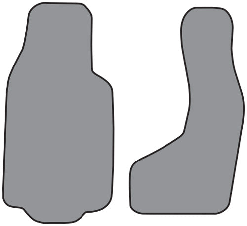 1975-1978 Ford E-100 Econoline Floor Mat Frt Row 2pc Cutpile (FO338F)