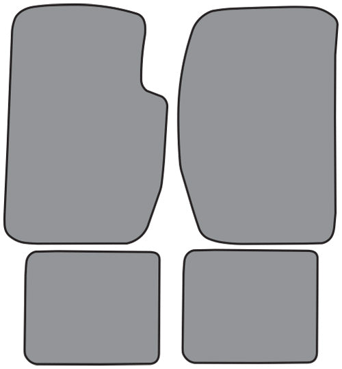1987-1989 Dodge Raider 2DR Floor Mat 4pc Cutpile (P12F, FM18R)