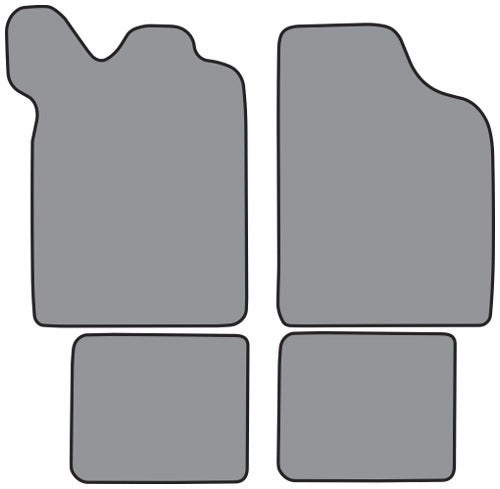 1988-1989 Eagle Medallion Floor Mat 4pc Cutpile (EA721F, FM18R)