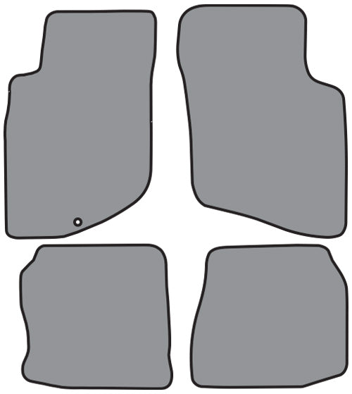 1989-1993 Mitsubishi Galant without Heel Pad Floor Mat 4pc Cutpile (FM287, FM287R)