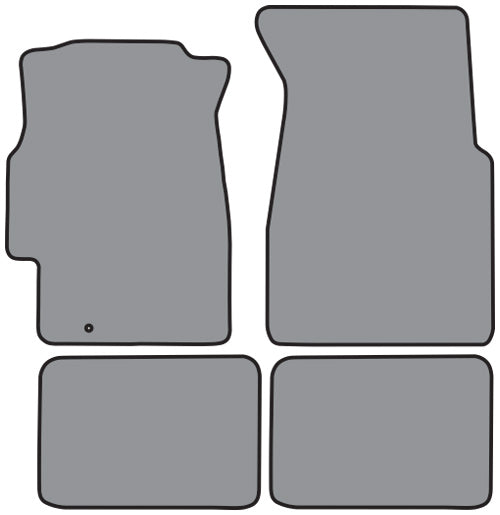 1996-2000 Honda Civic 4DR with Surged Edges Floor Mat 4pc Cutpile (FM288, FM288R)