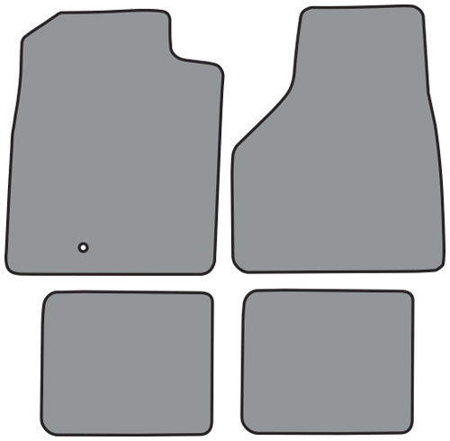 2006-2009 Dodge Ram 2500 Mega Cab Crew Cab Style Floor Mat 4pc Cutpile (FM297F, FM18R)