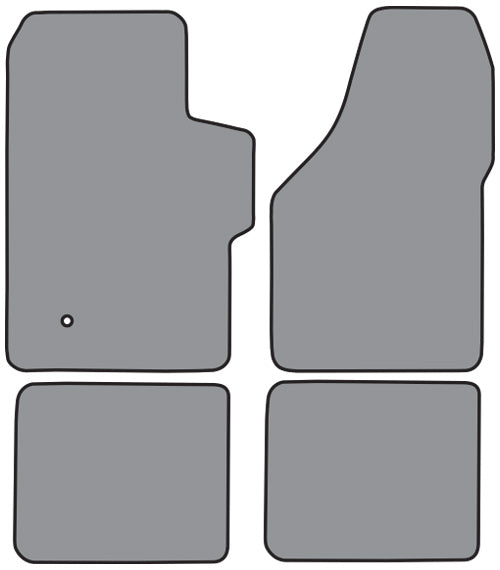 1999-2007 Ford F-250 Super Duty Crew Cab Floor Mat 4pc Cutpile (FM300F, FM18R)