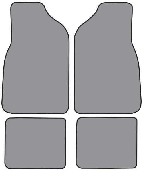 1987-1995 Chrysler LeBaron 2DR Convertible Floor Mat 4pc Cutpile (CR34F, FM18R)