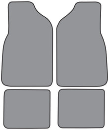 1987-1995 Chrysler LeBaron 2DR Convertible Floor Mat 4pc Cutpile (CR34F, FM18R)