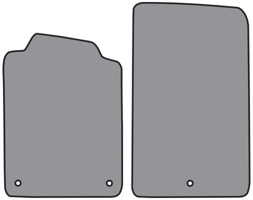 2001-2004 Chevrolet Corvette Z06 Floor Mat without Heel Pad 2pc Cutpile (FM78)
