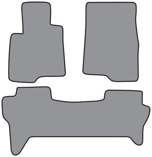 1992-2000 Mitsubishi Montero 2pc Frts & 1pc Rr Floor Mat Cutpile (PN03, PN03R)