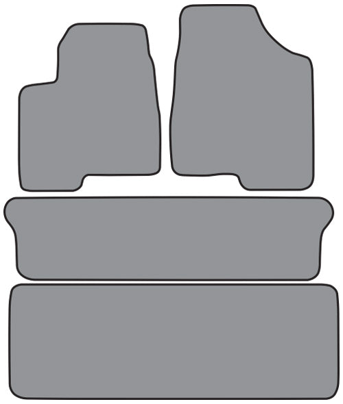 1997-1998 Pontiac Trans Sport Floor Mat 4pc Cutpile (P37, P37R)