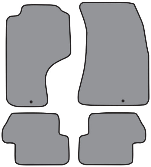1989-1998 Nissan 240SX Floor Mat 4pc Cutpile (A5112, A5112R)