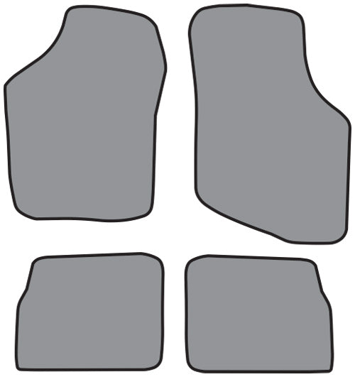 1989-1991 Dodge Colt Floor Mat 4pc Cutpile (A5162, A5162R)