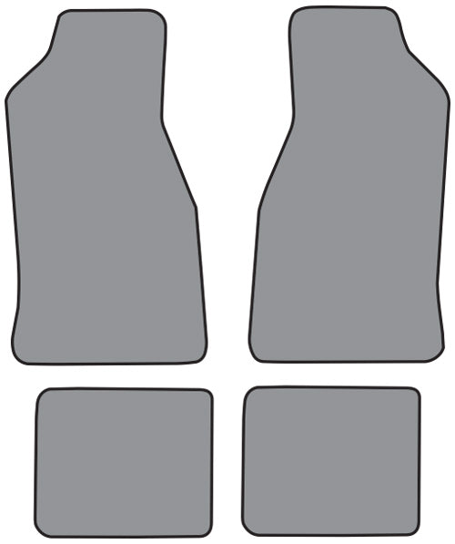 1982-1983 Dodge 400 2DR Convertible Floor Mat 4pc Cutpile (A5184F, FM18R)