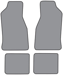 1982-1983 Dodge 400 2DR Convertible Floor Mat 4pc Cutpile (A5184F, FM18R)