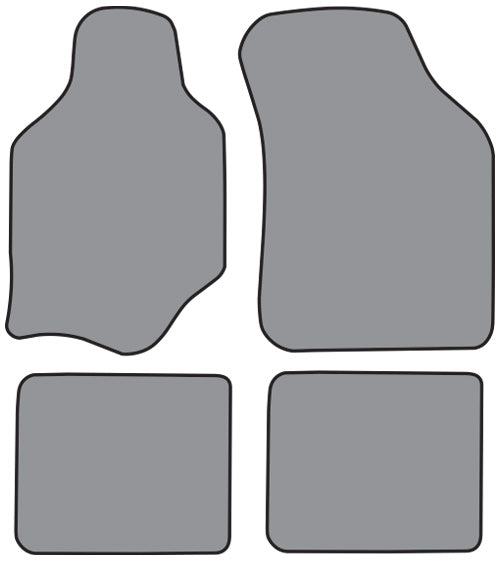1988-1992 Mazda 626 Floor Mat 4pc Cutpile (A5188F, FM18R)