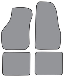 1988-1993 Volkswagen Cabriolet Convertible Floor Mat 4pc Cutpile (A5191F, FM18R)