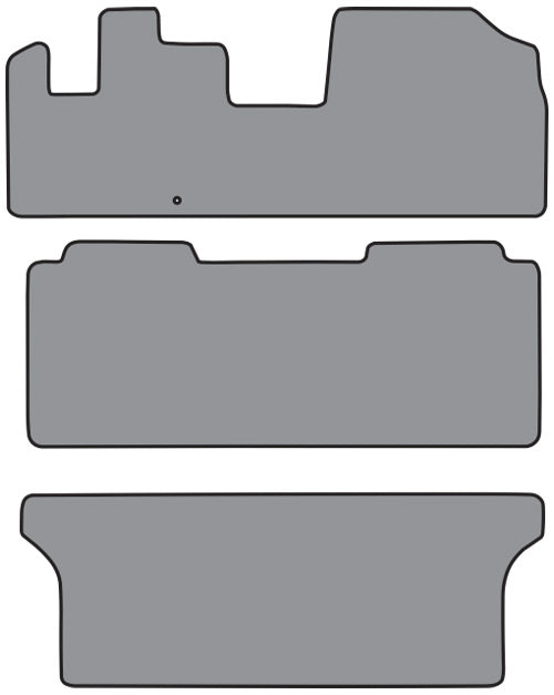 1999-2004 Honda Odyssey 1pc Frt & 2pc Rr Runners Floor Mat Cutpile (FM384, FM384R)