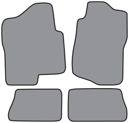 2007-2014 Chevrolet Silverado 2500 HD Crew Cab Floor Mat 4pc Cutpile (FM330, FM330R)