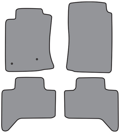 2010-2011 Toyota Tacoma Double Cab Floor Mat 4pc Cutpile (P506, P506R)