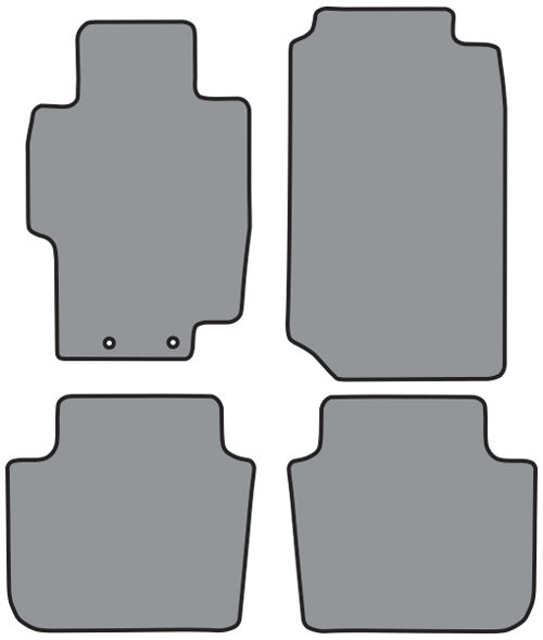 2003-2007 Honda Accord Floor Mat 4pc Cutpile (FM336, FM336R)