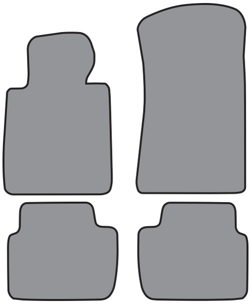 1999-2000 BMW 323i 4DR Sedan Floor Mat 4pc Cutpile (P520, P520R)