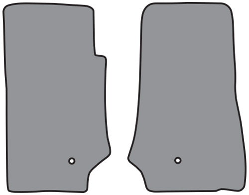 2007-2010 Jeep Wrangler 2DR Floor Mat Frt Row 2pc Cutpile (FM348F)