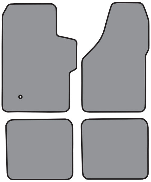 1999-2007 Ford F-350 Super Duty Super Cab Floor Mat 4pc Cutpile (FM300F, P531R)