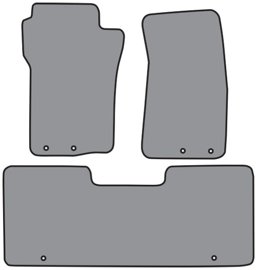 2001-2005 Ford Explorer Sport Trac 2pc Frts & 1pc Rr Floor Mat Cutpile (P535, P535R)