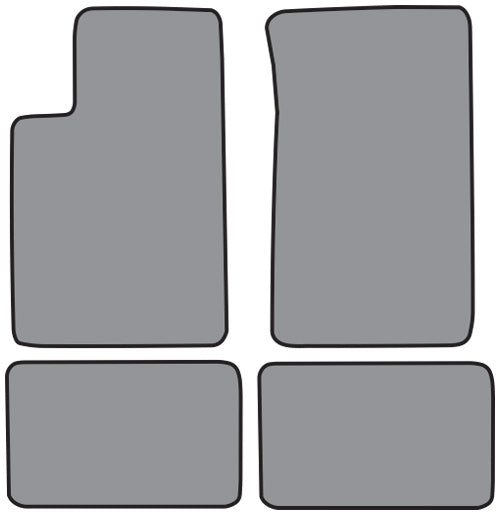2011 Cadillac DTS Rear Wheel Drive Floor Mat 4pc Cutpile (P539, P539R)