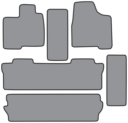 2004-2010 Toyota Sienna Floor Mat 6pc Cutpile (FM376F, FM376R)
