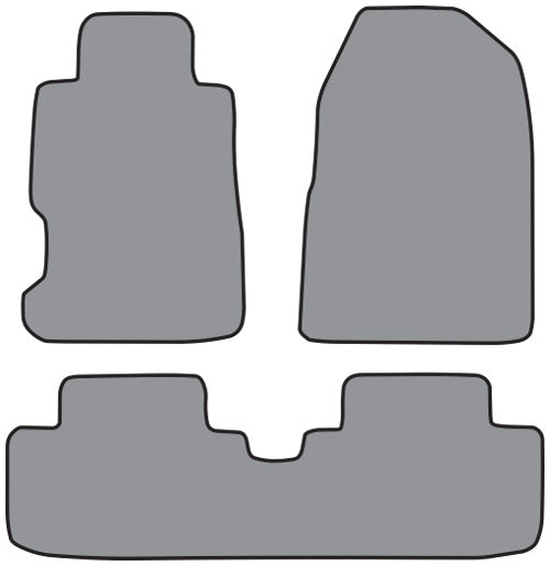 2001-2005 Honda Civic 2DR Hatchback 2pc Frts & 1pc Rr Floor Mat Cutpile (P453, P453R)
