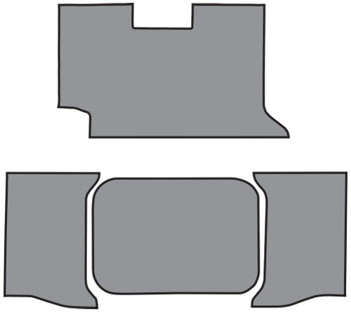 1962-1964 Chevrolet Impala Trunk Mat 2DR Convertible in Carpet with Pad Loop