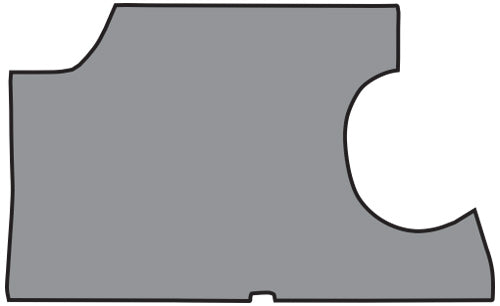 1965-1967 Chevrolet Impala Trunk Mat 2DR Convertible in Carpet with Pad Loop