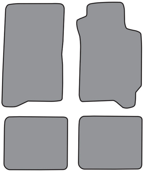 1993-2000 Subaru Impreza Right Hand Drive Floor Mat 4pc Cutpile (P458F, FM18R)
