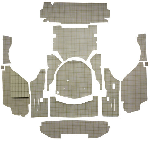 1959 Ford Galaxie 2DR Retractable Hardtop with Boards Trunk Mat Fleece