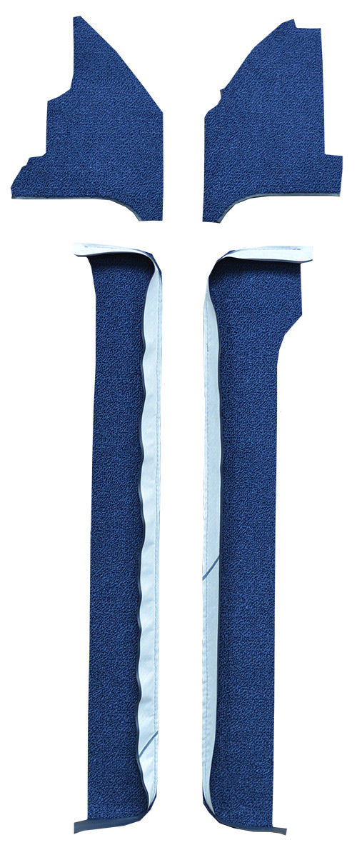 1967 Ford Thunderbird 2DR Door & Kick Panel Inserts Door Panel 4pc Carpet