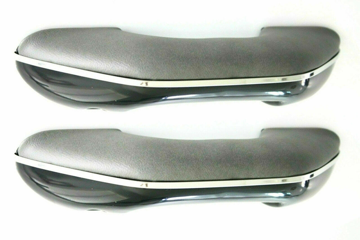 Grey Vinyl Covered Arm Rests, Pair. Fits 1956-1966 Chevrolet Truck & C/K Series