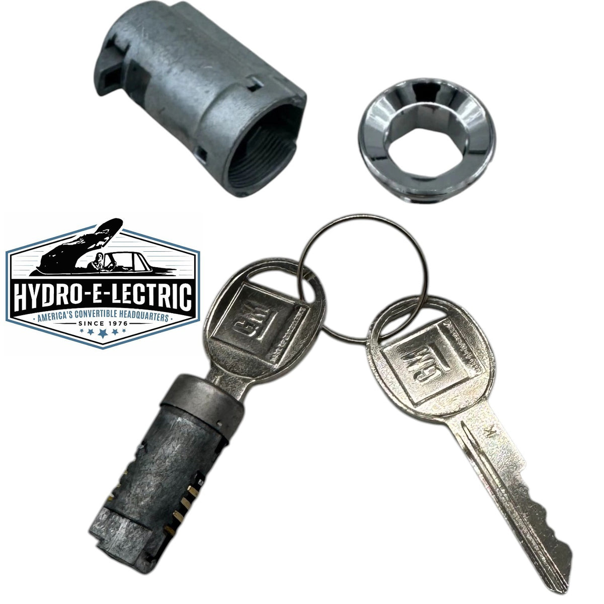 Glove Compartment Lock Assembly with GM Oval Keys – Fits 1968–1969 Pontiac Models