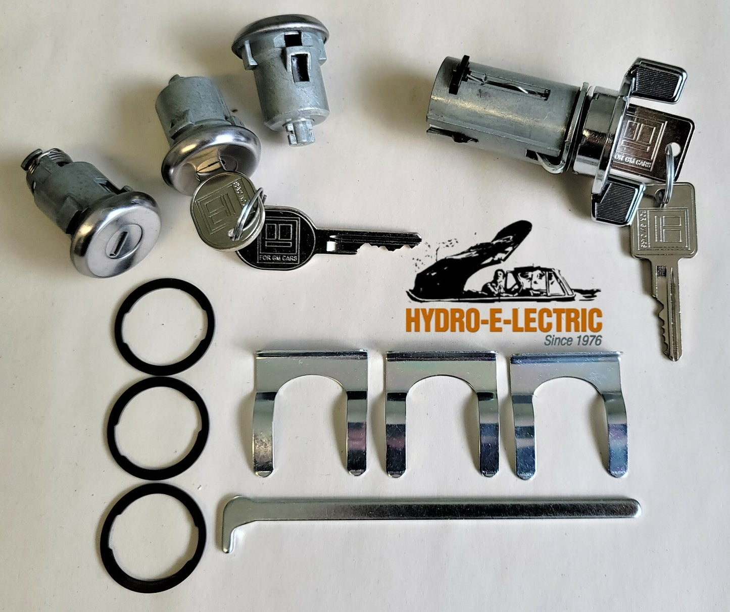 Ignition, Door & Trunk Lock Set – Fits 1969–1978 Buick, Chevrolet, Oldsmobile and Pontiac Models