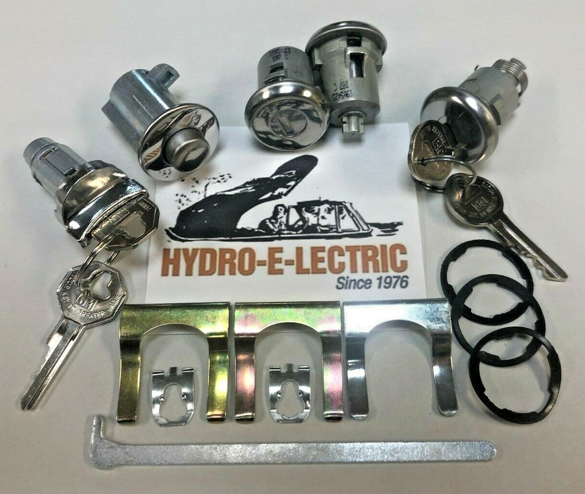 Ignition, Door & Trunk Lock Set with Keyless Glove Compartment Latch – Fits 1962 Buick Skylark and Special