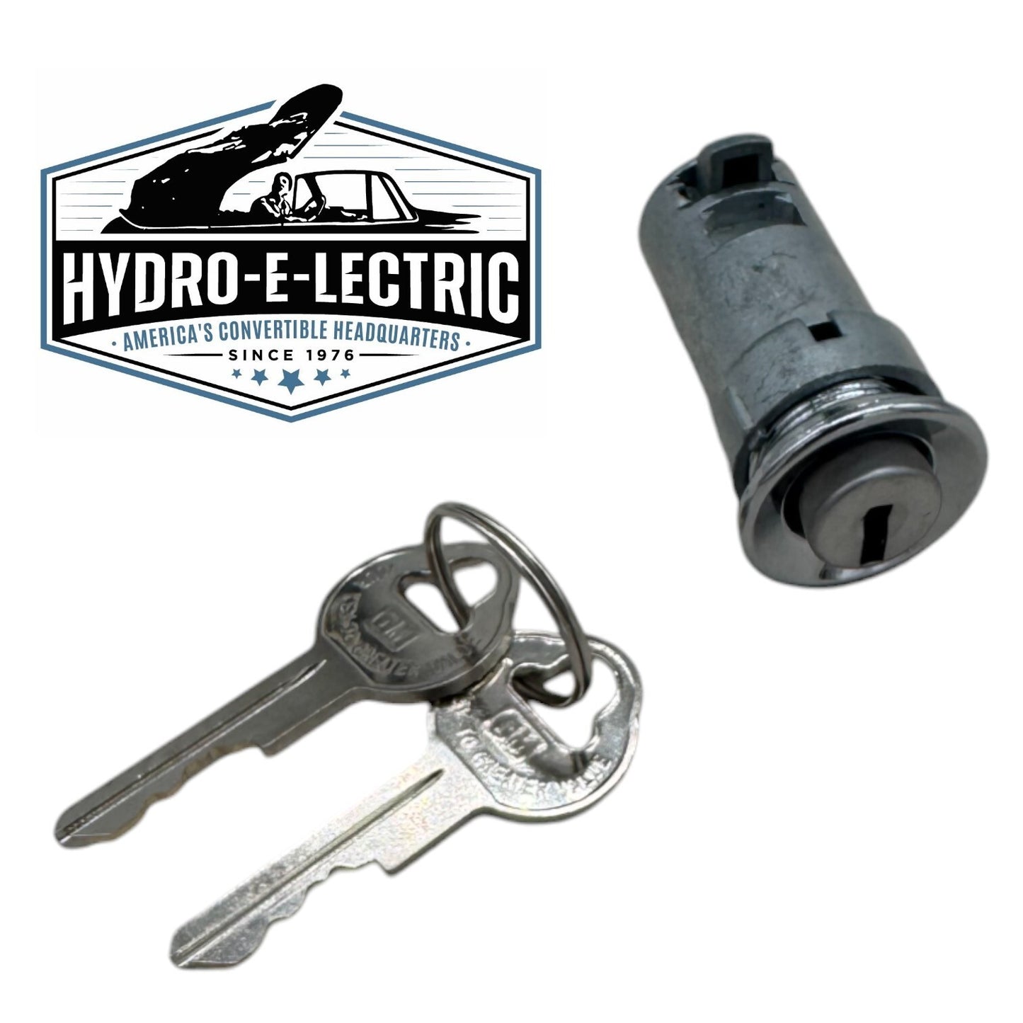 Glove Compartment Lock Assembly with Early GM Pear-Head Keys – Fits 1968–1969 Pontiac Models