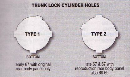 Ignition, Door, and Trunk Lock Set with Original GM Octagon Keys – Fits 1967 Chevrolet Camaro