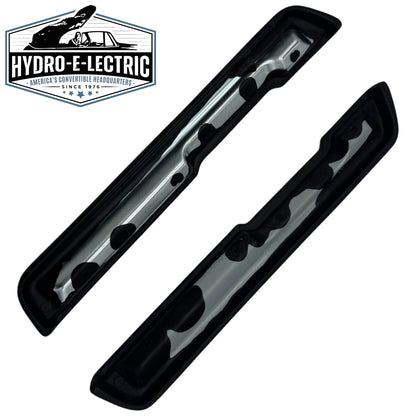 Molded Front Arm Rest Pads 16" - Pair- Black- for some 1968 GM 2-Door Models