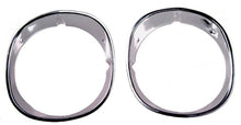 New 1970-1973 Camaro Headlight Bezels GM Licensed - Pair