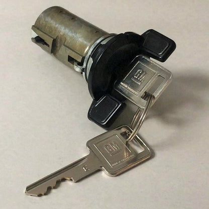 Black Ignition and Door Lock Set with GM Keys – Fits 1987–1992 Chevrolet and GMC Pickup Trucks
